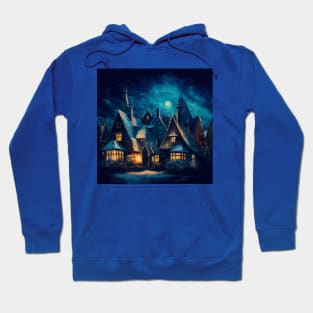 Starry Night Over Hogsmeade Village Hoodie